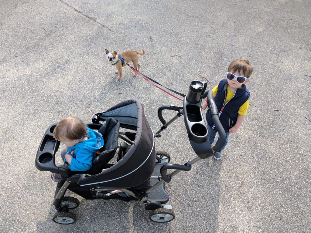 family on a walk